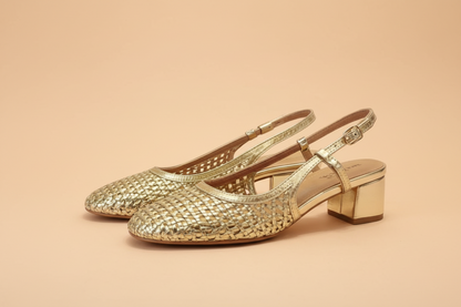 Babies à talon Pam Or