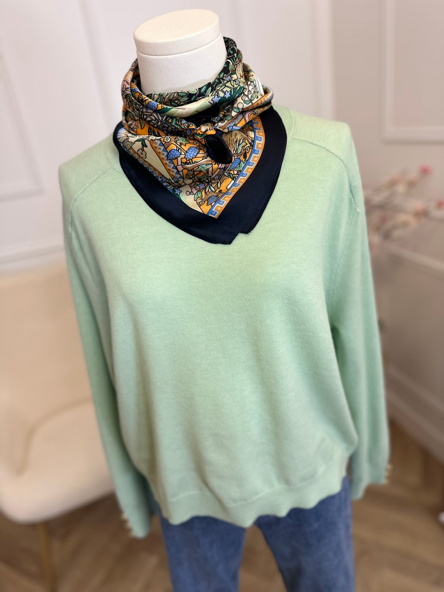 Pull Astrée Vert Pastel