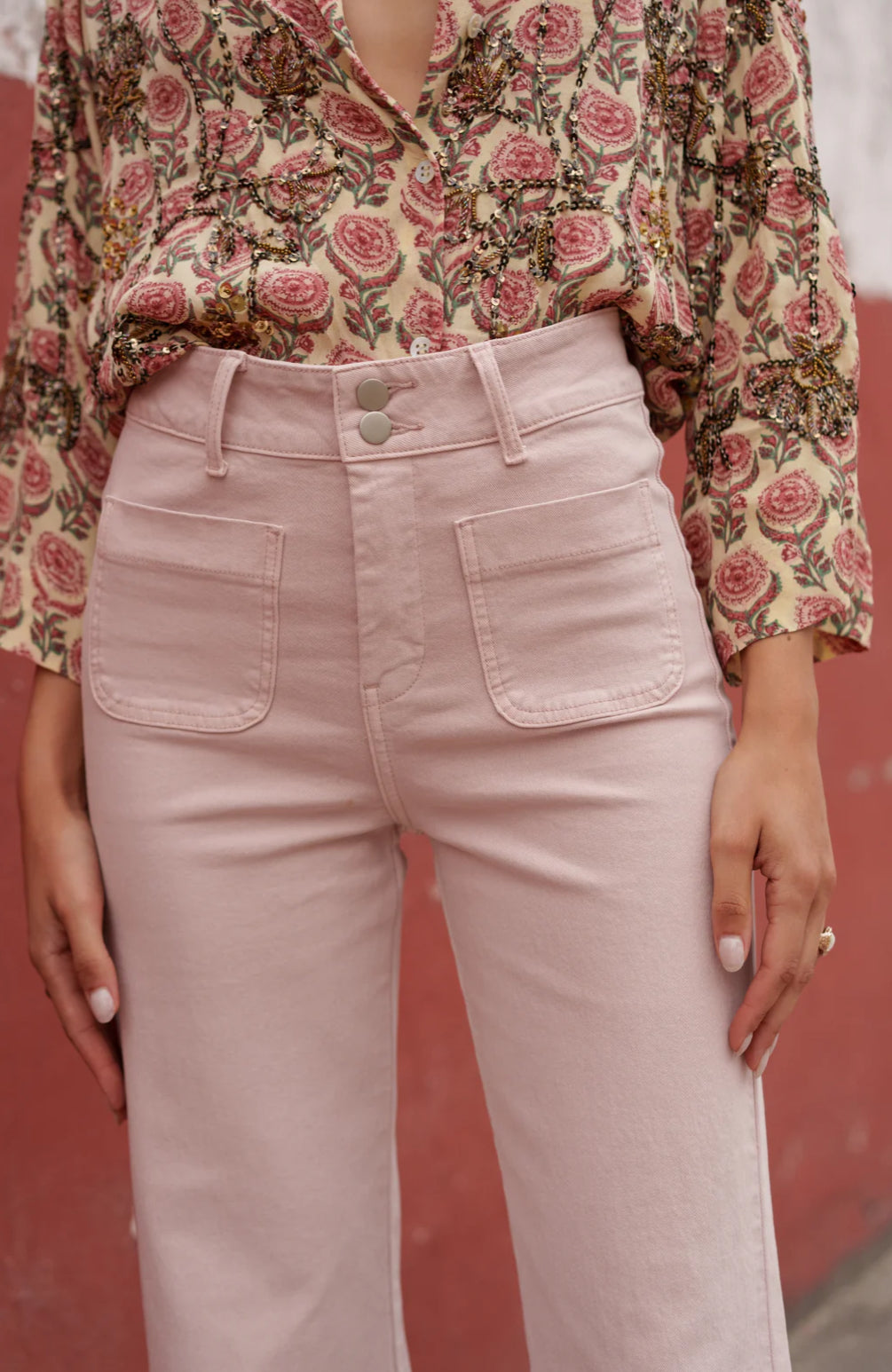 Jean Elenette Denim Rose