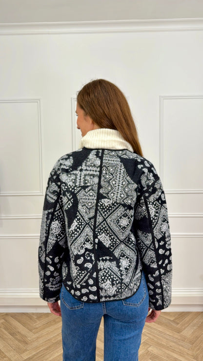 Veste Viola Imp Cachemire