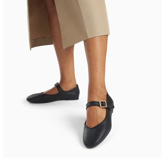 Ballerines Yaëlle Noires à Bride