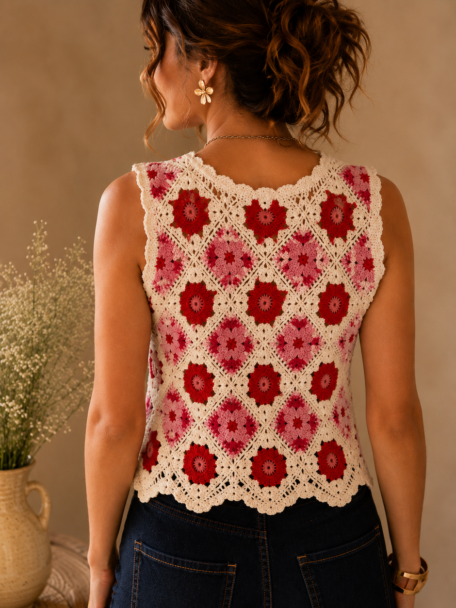 Débardeur Crochet Ronna Rose