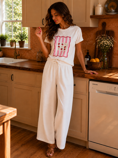 Tee Shirt Fraise Rose