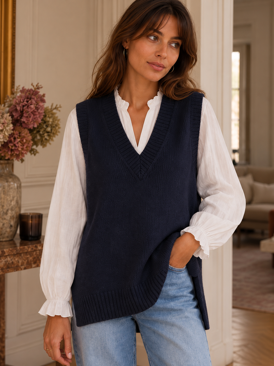 Pull Sans Manche Anita Marine
