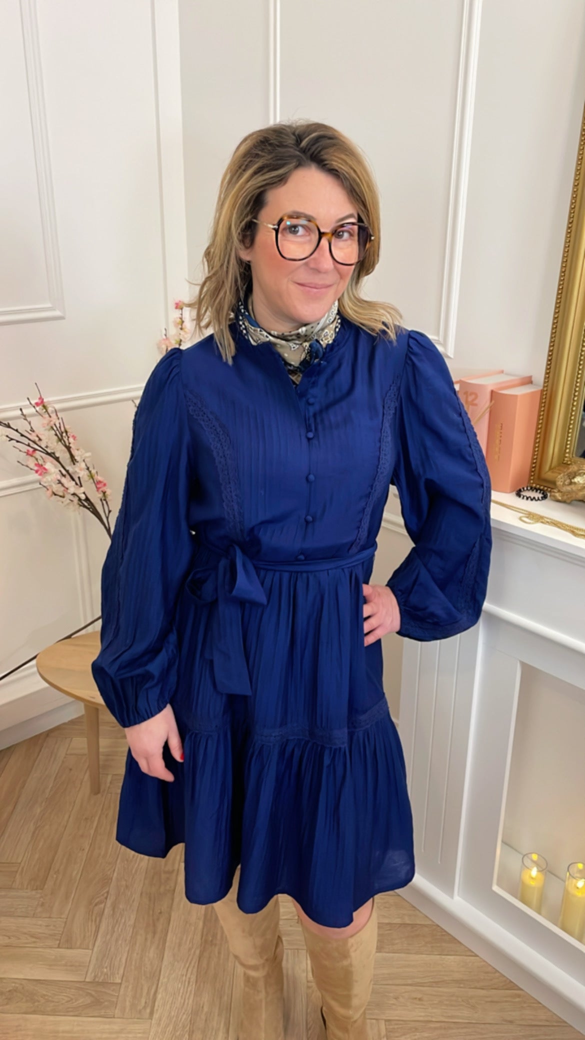 Robe Evina Bleue