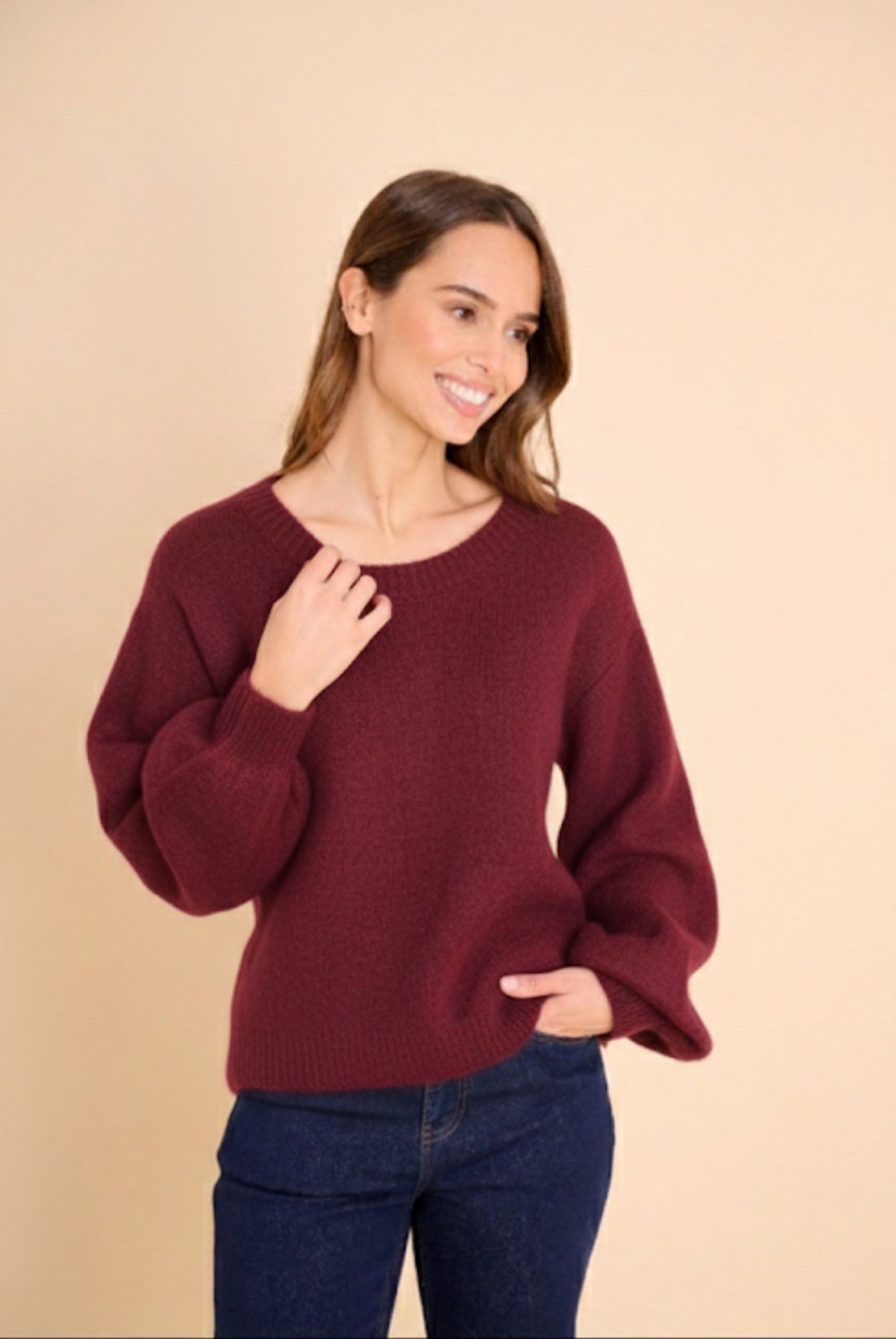 Pull Denise Bordeaux