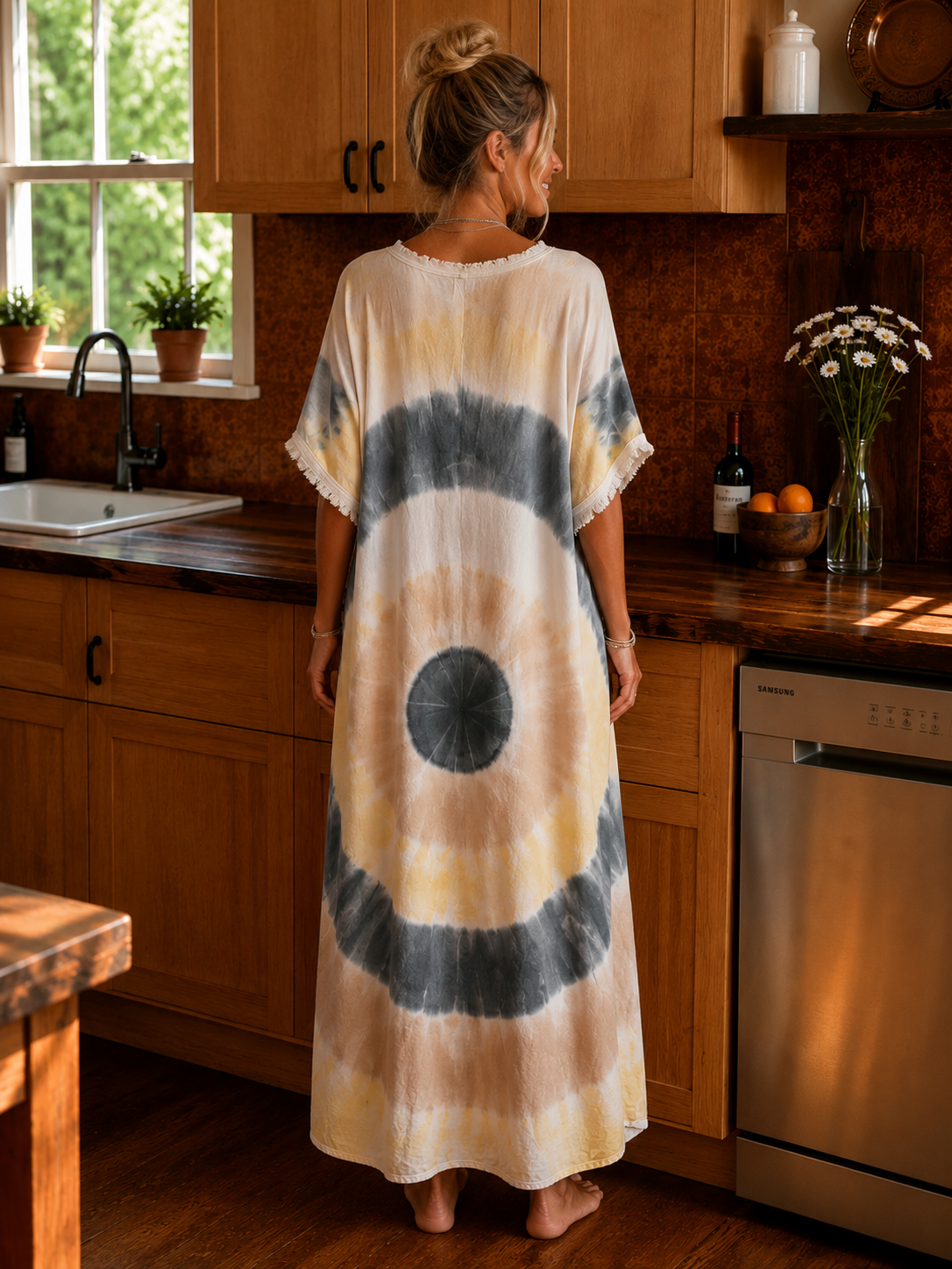 Robe Tidi Jaune Noire