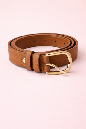 Ceinture Cuir Leya Camel
