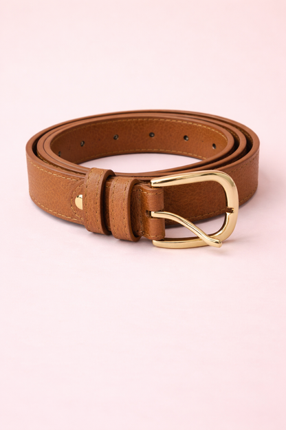 Ceinture Cuir Leya Camel