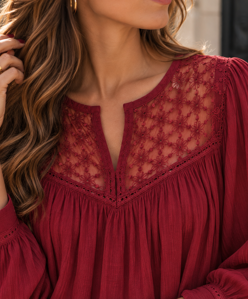 Blouse Wendy Framboise