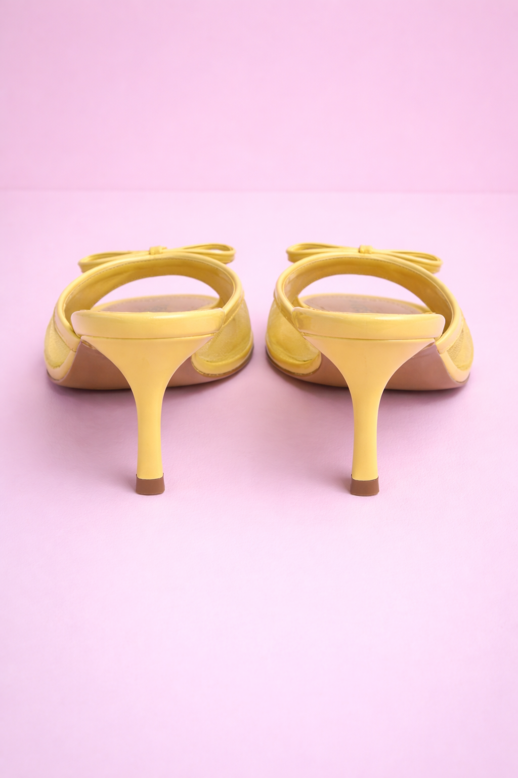 Mules à Talon Sunny Jaune