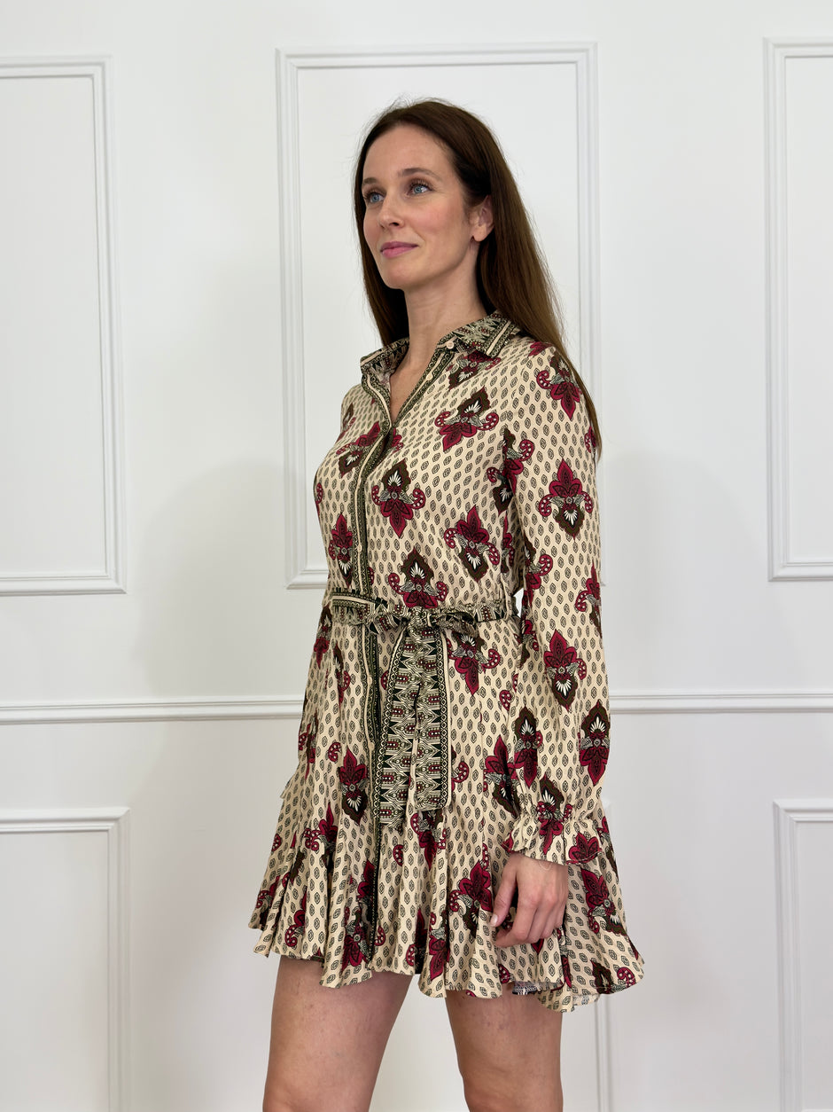 Robe Courte Astrée kaki