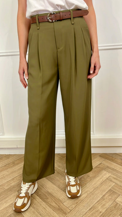 Pantalon Maelia Kaki