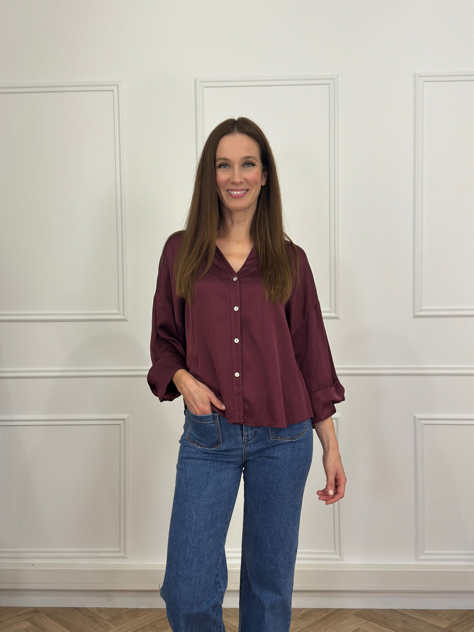 Chemise Alexandra Bordeaux