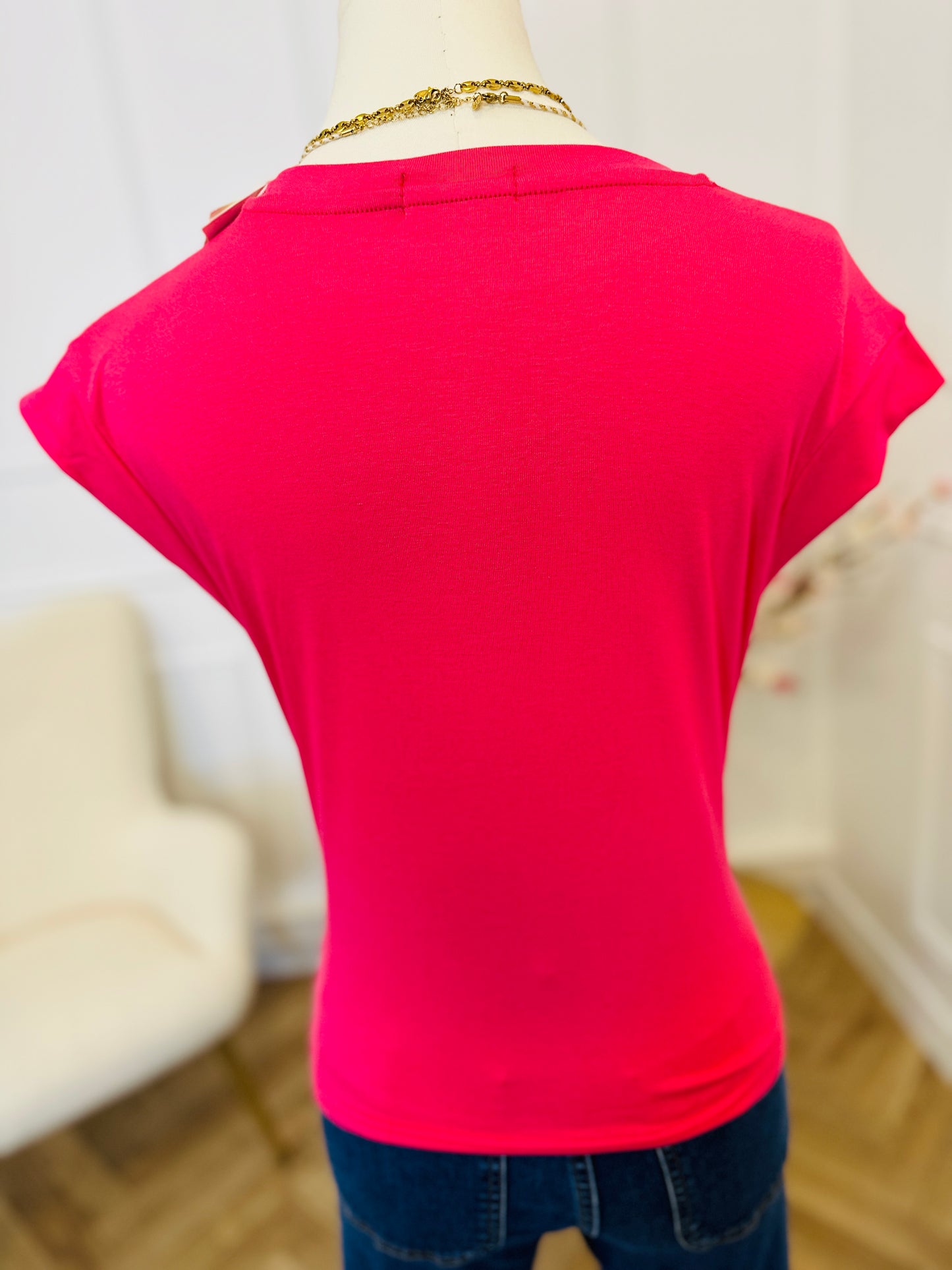 T Shirt Isaure Fuchsia