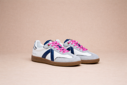 Baskets Elite Classic Bleu et Rose