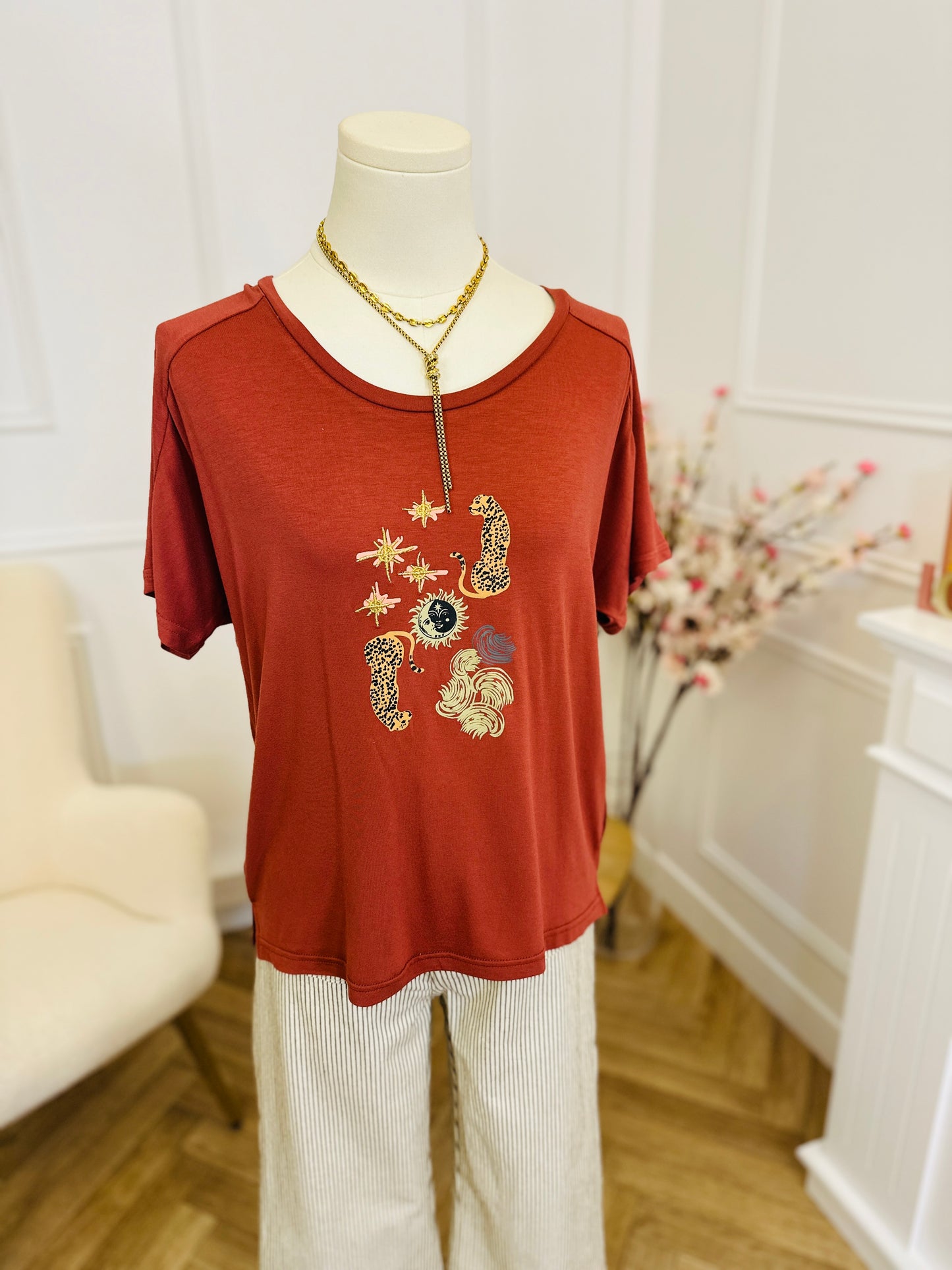 T-shirt Cosmic Terracota