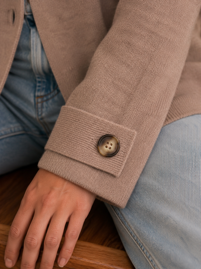 Gilet Isa Taupe