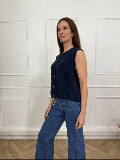Gilet Aeli Alpaga Marine