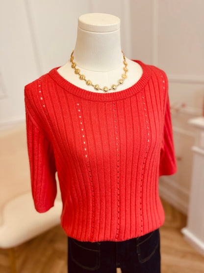 Pull Sella Rose Coquelicot