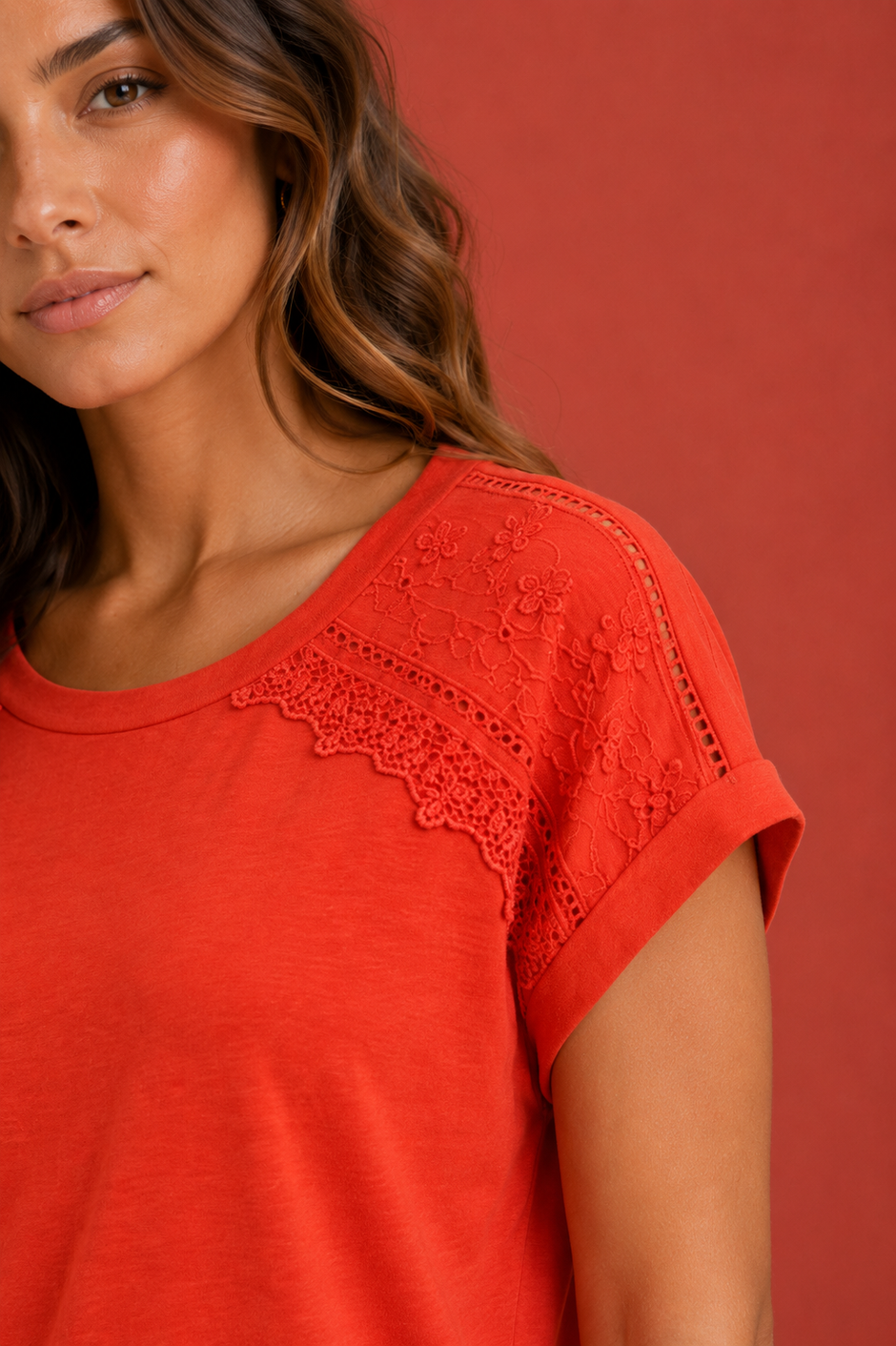 T shirt Layla Corail