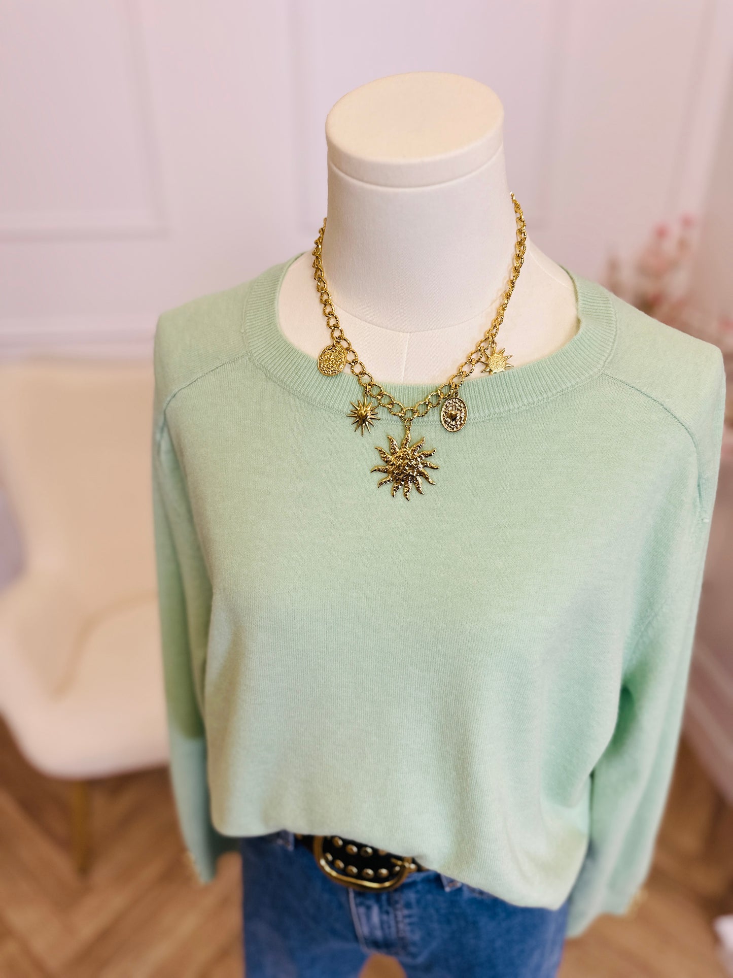 Pull Astrée Vert Pastel