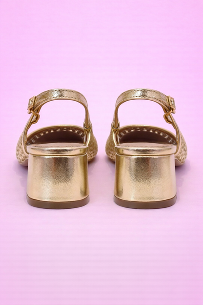 Babies à talon Pam Or