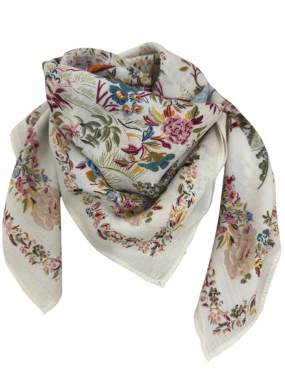 Carré Aurelia Bordeaux Fleuri