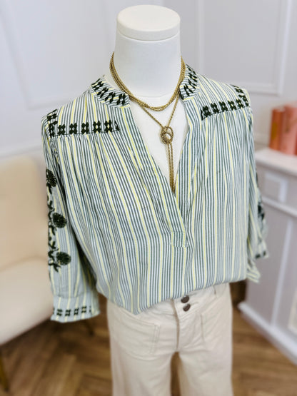 Blouse Sari Kaki