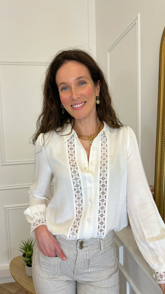 Chemise Leyna Ecrue