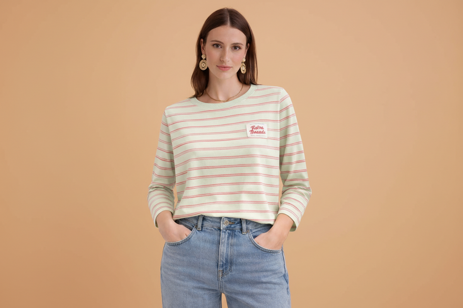 T shirt Gally Vert Fuchsia