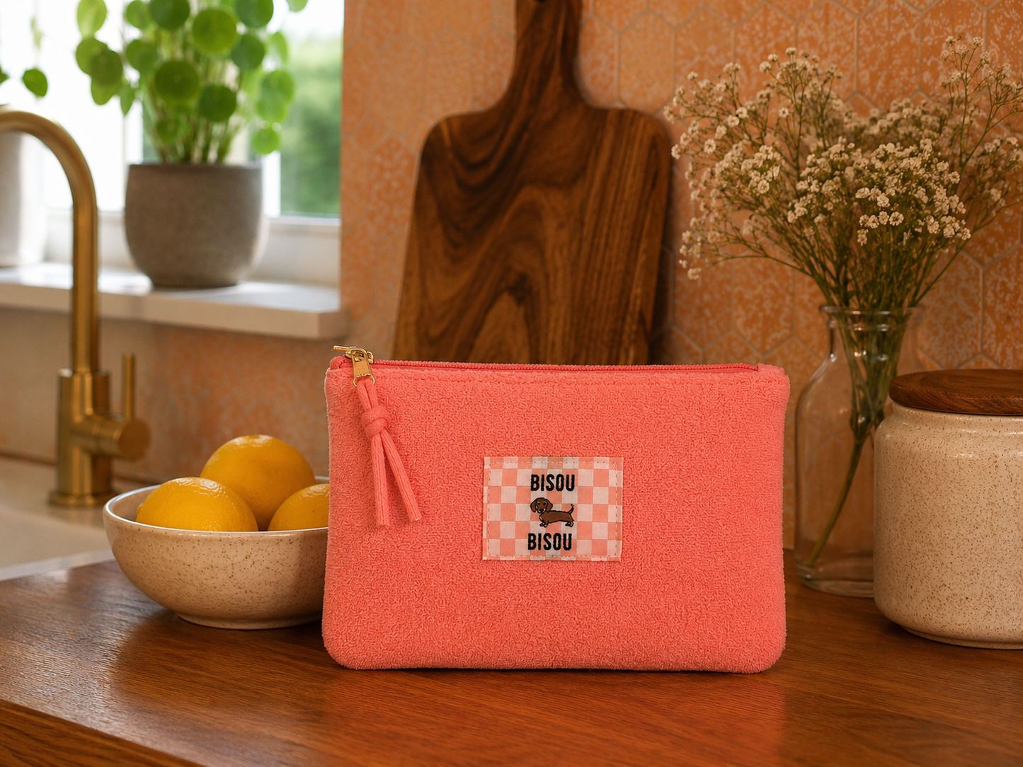 Pochette Bisou Bisou Corail