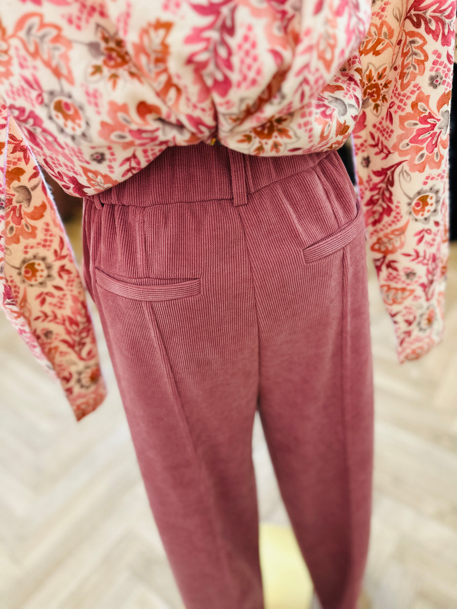 Pantalon Kate Corduroy Rose