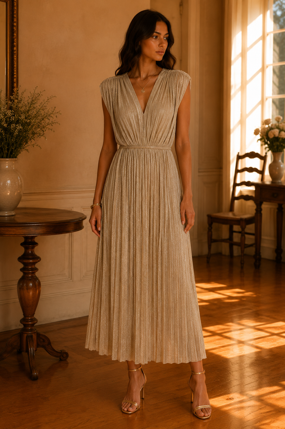 Robe Night Dorée