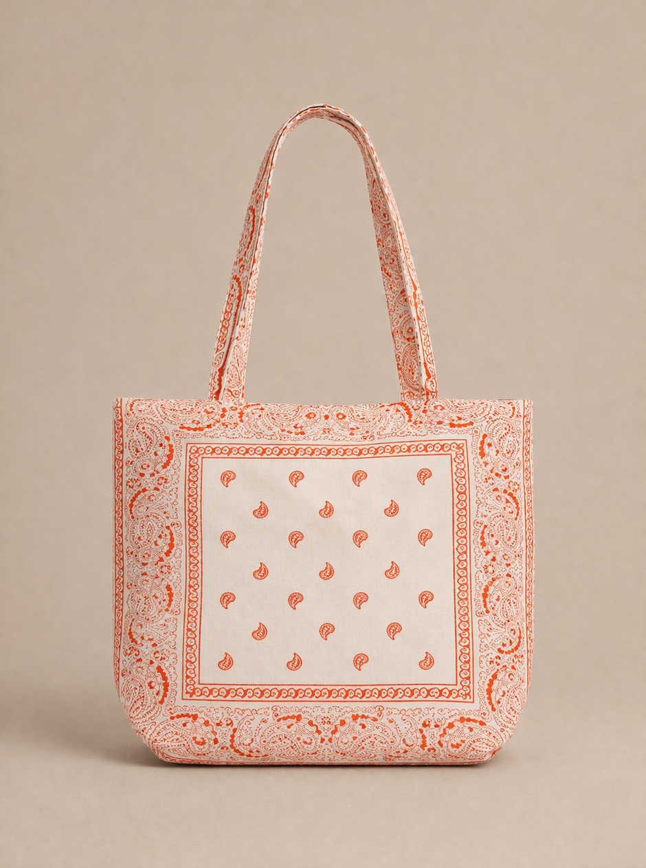 Cabas Bandana Orange Fluo