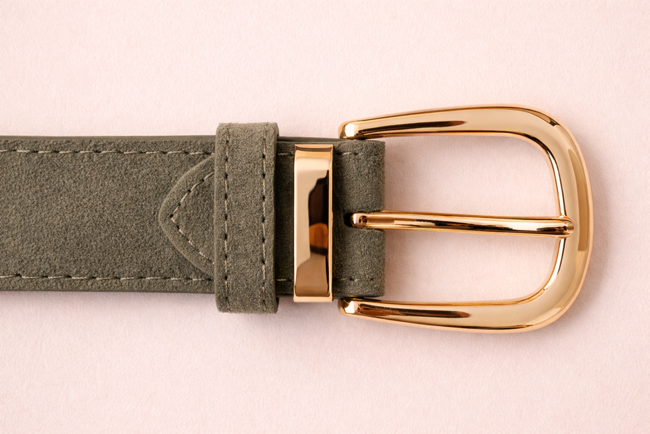 Ceinture Cuir Fanny Verte