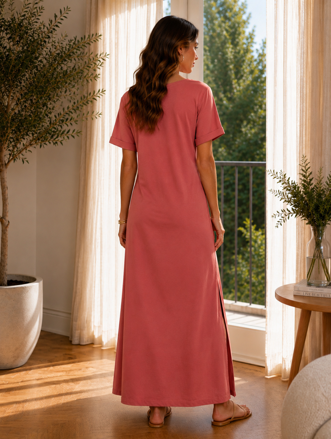 Robe Elene Bois de Rose