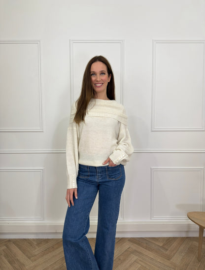 Pull Kamara Ecru