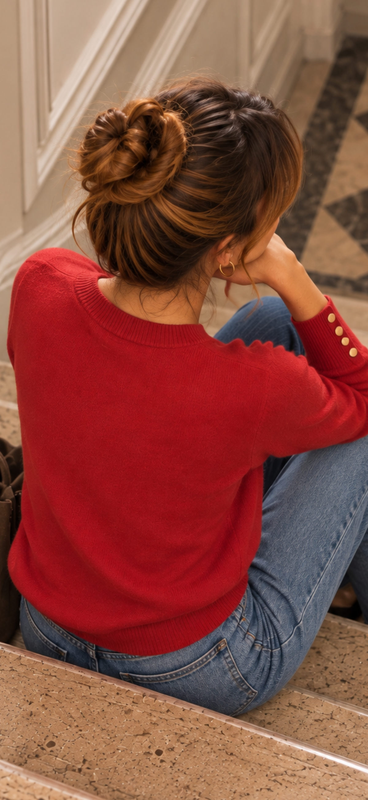 Pull Fin Cilla Rouge