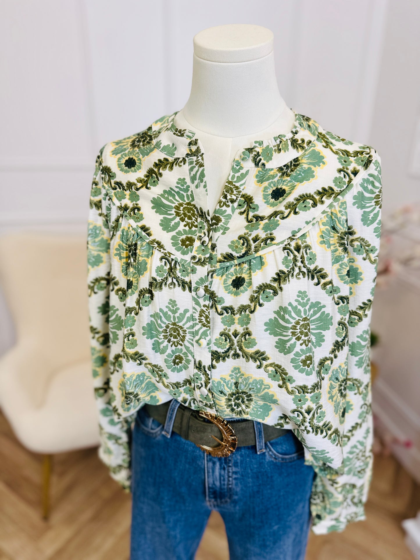 Blouse Elyssa vert