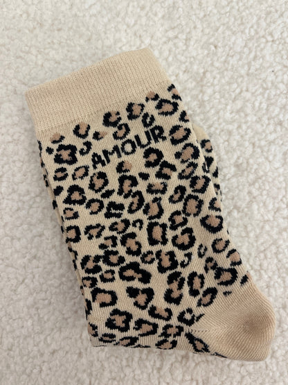 Chaussettes Léopard Amour