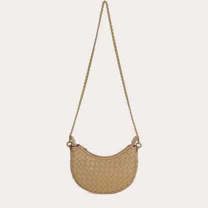 Sac A Chaine Tressé Felicia Taupe