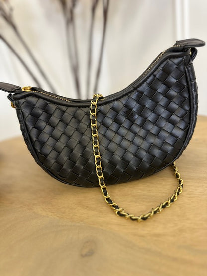 Sac A Chaine Tressé Felicia Noir