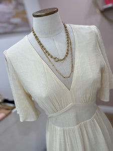 Robe Zélie beige