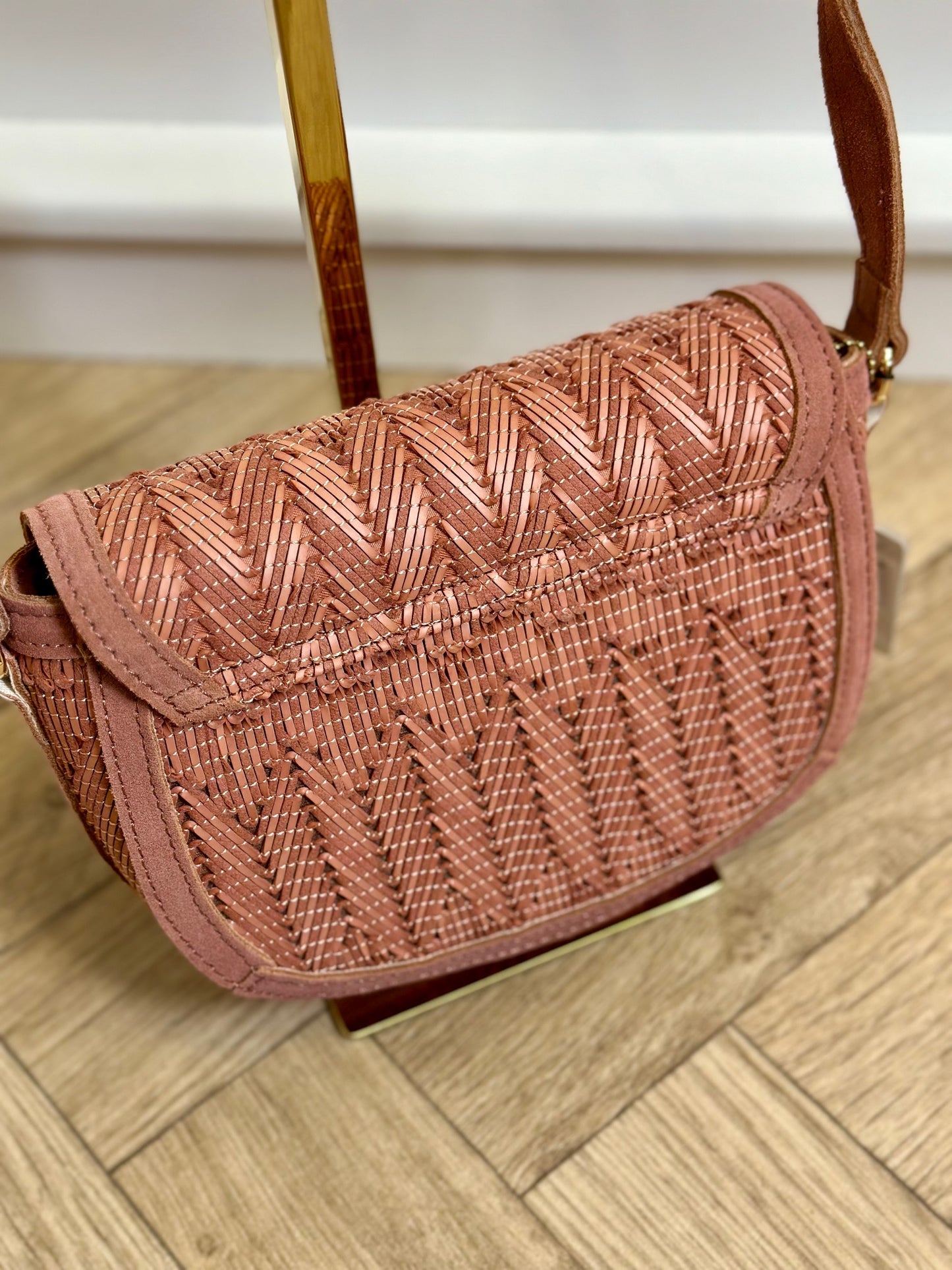 Sac Rabat Rond Mila Vieux Rose