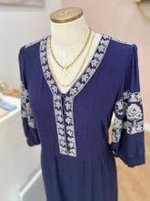 Charger l&#39;image dans la galerie, Robe Bohemian navy
