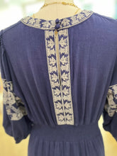 Charger l&#39;image dans la galerie, Robe Bohemian navy
