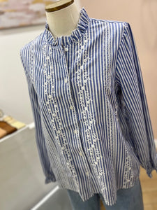 chemise alba rayure bleu