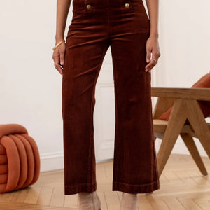 Pantalon Victorine Velours Camel