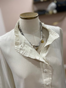 BLOUSE NOUR BLANCHE irisé